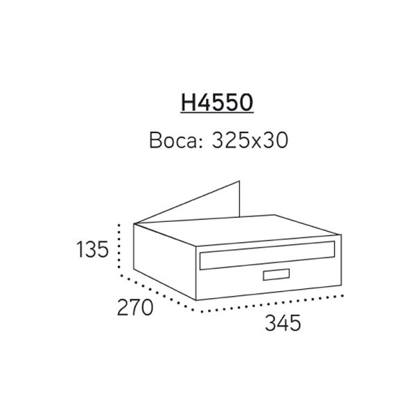 Milenio-doble-H4450-arregui-buzon-horizontall-comunidad-medidas